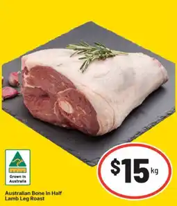 IGA Australian Bone In Half Lamb Leg Roast offer