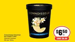 IGA Connoisseur Gourmet Ice Cream offer