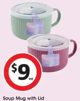 Coles Soup Mug with Lid offer