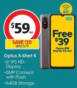 Coles Optus X-Start 5 offer