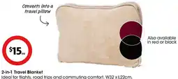 Coles 2-in-1 Travel Blanket offer