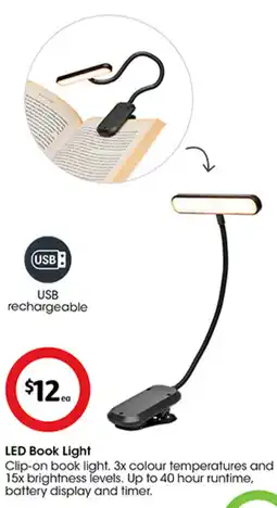 Coles LED Book Light offer