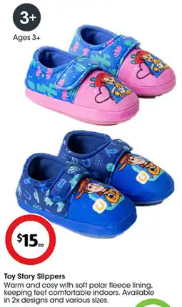 Coles Toy Story Slippers offer