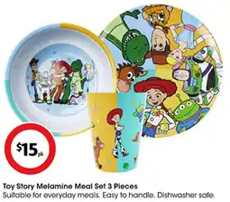 Coles Toy Story Melamine Meal Set offer