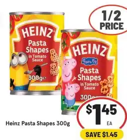 IGA Heinz Pasta Shapes offer
