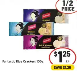 IGA Fantastic Rice Crackers offer
