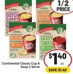 IGA Continental Classic Cup A Soup offer