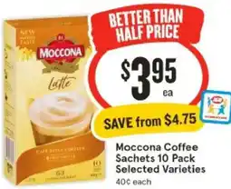IGA Moccona Coffee Sachets offer