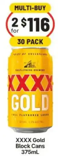 IGA XXXX Gold Block Cans offer