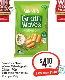 IGA Sunbites Grain Waves Wholegrain Chips offer