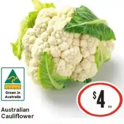 IGA Australian Cauliflower offer