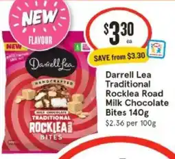 IGA Darrell Lea Traditional Rocklea Road Milk Chocolate Bites offer