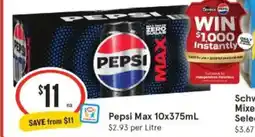 IGA Pepsi Max offer