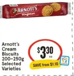 IGA Arnott's Cream Biscuits offer