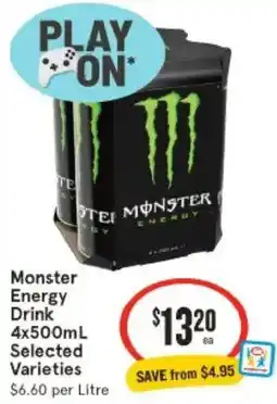 IGA Monster Energy Drink offer
