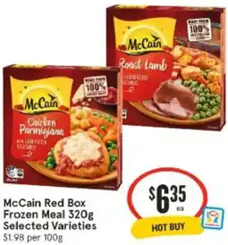 IGA McCain Red Box Frozen Meal offer