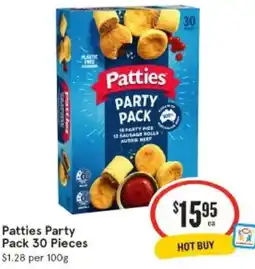 IGA Patties Party Pack offer