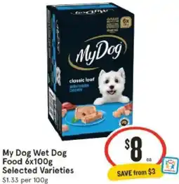 IGA My Dog Wet Dog Food offer
