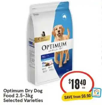 IGA Optimum Dry Dog Food offer