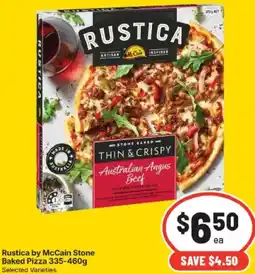 IGA Rustica by McCain Stone Baked Pizza offer