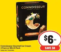 IGA Connoisseur Gourmet Ice Cream offer