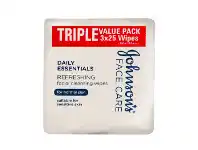 BIG W Johnson’s 3 x 25-Pack Daily Essentials Facial Wipes offer