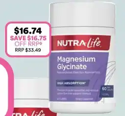 Priceline NUTRA Life Magnesium Glycinate offer