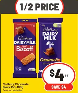 IGA Cadbury Chocolate Block offer