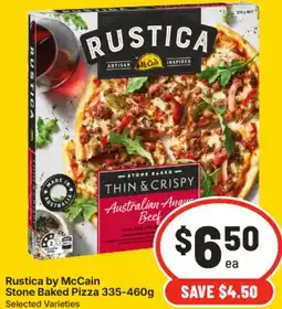 IGA Rustica by McCain Stone Baked Pizza offer
