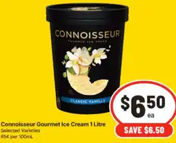 IGA Connoisseur Gourmet Ice Cream offer