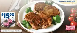 Foodland Australian Pork Scotch Fillet Steaks offer