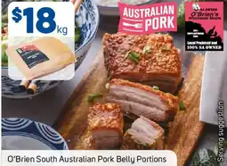 Foodland O'Brien South Australian Pork Belly Portions offer