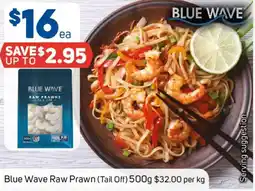 Foodland Blue Wave Raw Prawn (Tail Off) offer