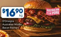 Foodland D'Orsogna Australian Middle Bacon Rashers offer