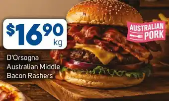 Foodland D'Orsogna Australian Middle Bacon Rashers offer