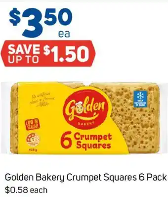 Foodland Golden Bakery Crumpet Squares offer