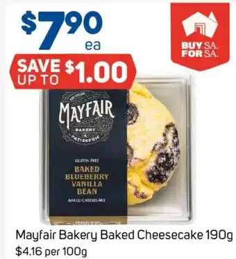 Foodland Mayfair Bakery Baked Cheesecake offer