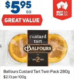 Foodland Balfours Custard Tart Twin Pack offer