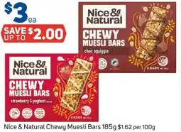 Foodland Nice & Natural Chewy Muesli Bars offer