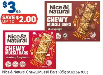 Foodland Nice & Natural Chewy Muesli Bars offer