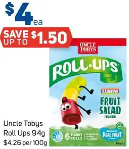 Foodland Uncle Tobys Roll Ups offer