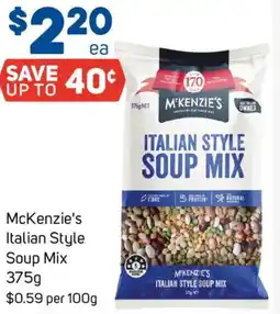 Foodland McKenzie's Italian Style Soup Mix offer