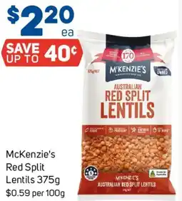 Foodland McKenzie's Red Split Lentils offer