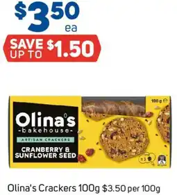 Foodland Olina's Crackers offer