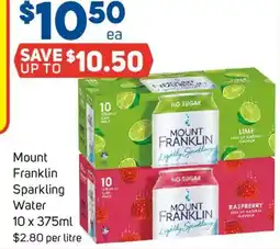 Foodland Mount Franklin Sparkling Water offer