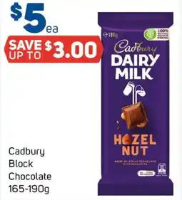 Foodland Cadbury Block Chocolate offer