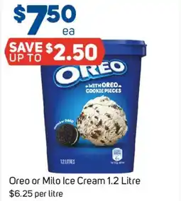 Foodland Oreo or Milo Ice Cream offer