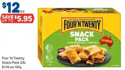 Foodland Four N Twenty Snack Pack 24s offer