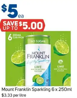Foodland Mount Franklin Sparkling offer