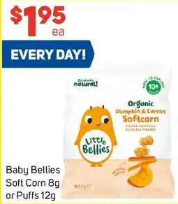 Foodland Baby Bellies Soft Corn or Puffs offer